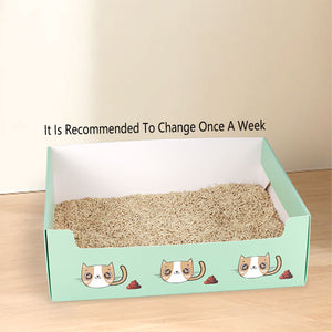 Disposable Cat Litter Box Foldable Waterproof Set
