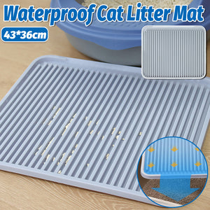 Anti-Tracking Cat Litter Mat Grey 43cm
