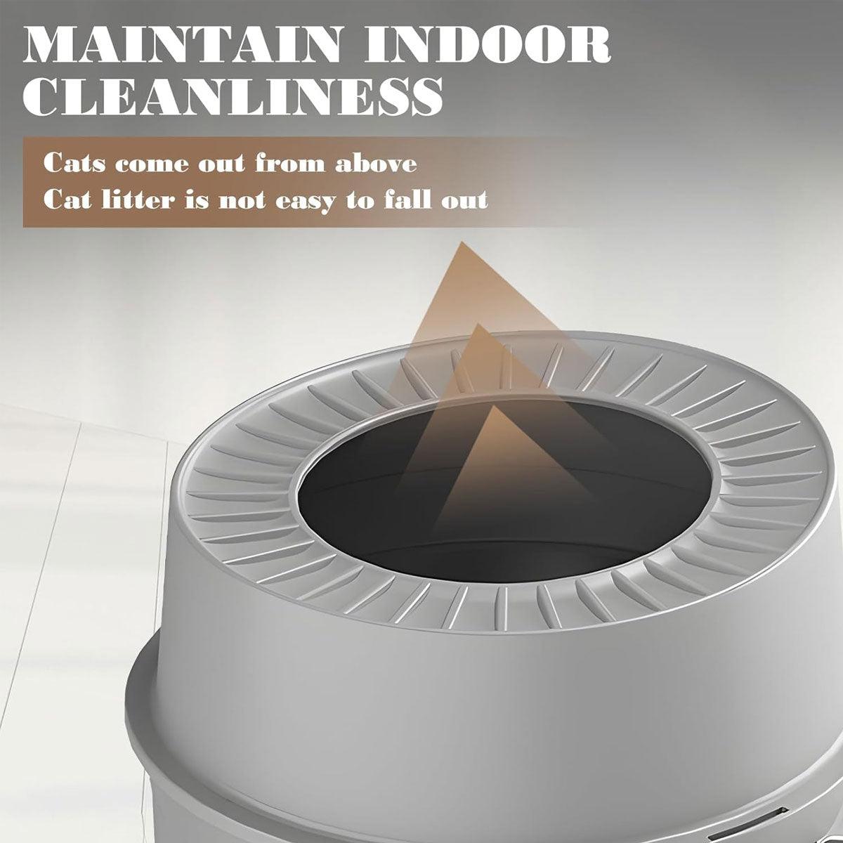 Stainless Steel Cat Litter Box With Top Entry