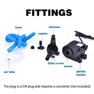 3in1 Efficient Internal Aquarium Filter 3-in-1 Filtration System