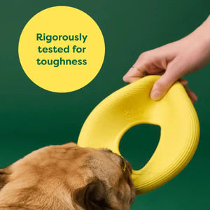 Earth Rated Durable Dog Flyer Toy Floating Flying Disc for Active Fetch Play