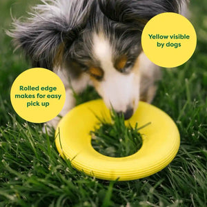 Earth Rated Durable Dog Flyer Toy Floating Flying Disc for Active Fetch Play