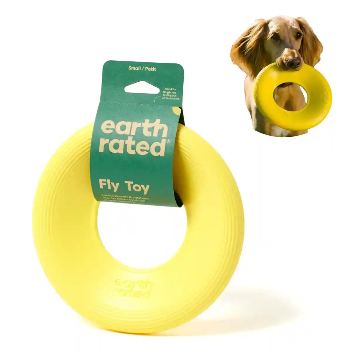 Earth Rated Durable Dog Flyer Toy Floating Flying Disc for Active Fetch Play