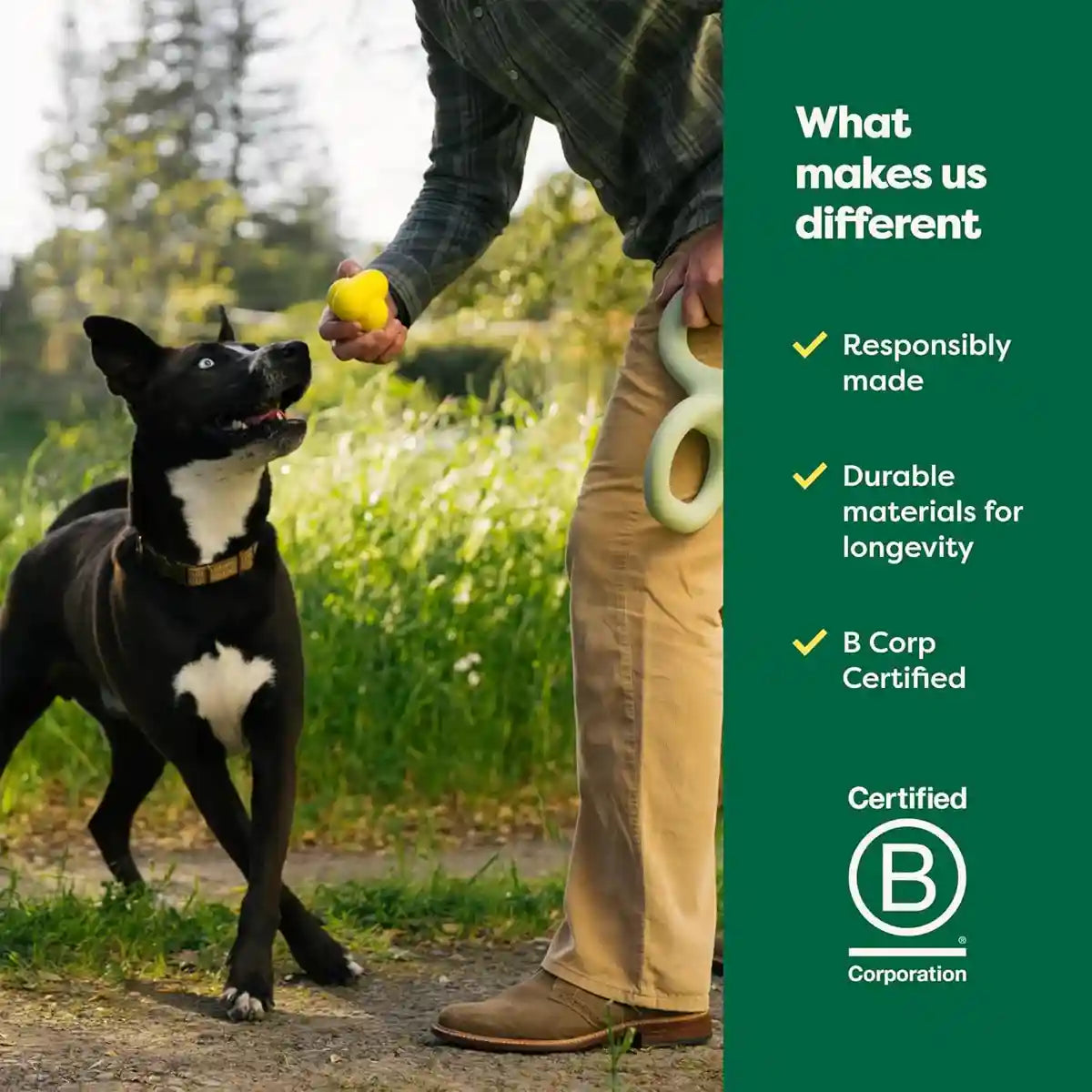 Earth Rated Durable Dog Flyer Toy Floating Flying Disc for Active Fetch Play