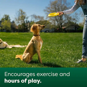 Earth Rated Durable Dog Flyer Toy Floating Flying Disc for Active Fetch Play