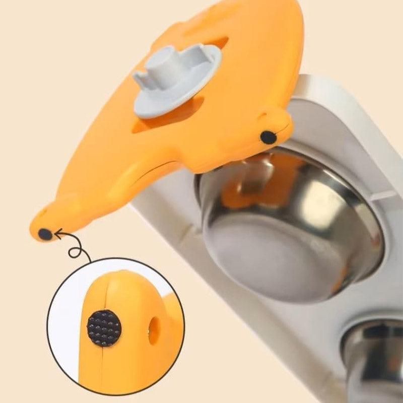 Adjustable Raised Pet Bowl with 3 Heights & 15° Tilted Design