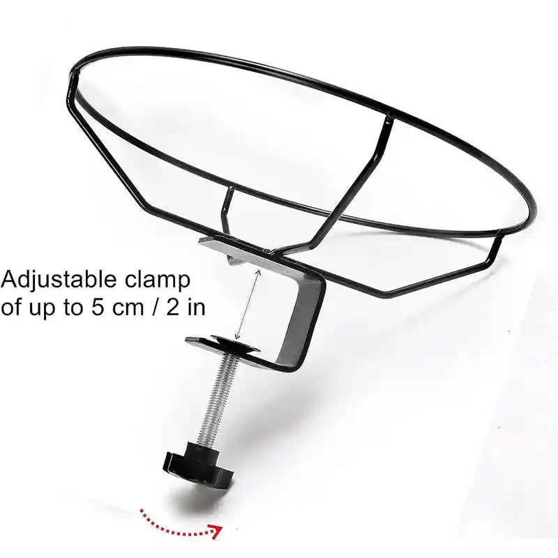 Adjustable Clamp-On Bird Bath Bowl 27cm Hanging Water Dish for Outdoor Use