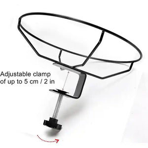 Adjustable Clamp-On Bird Bath Bowl 27cm Hanging Water Dish for Outdoor Use