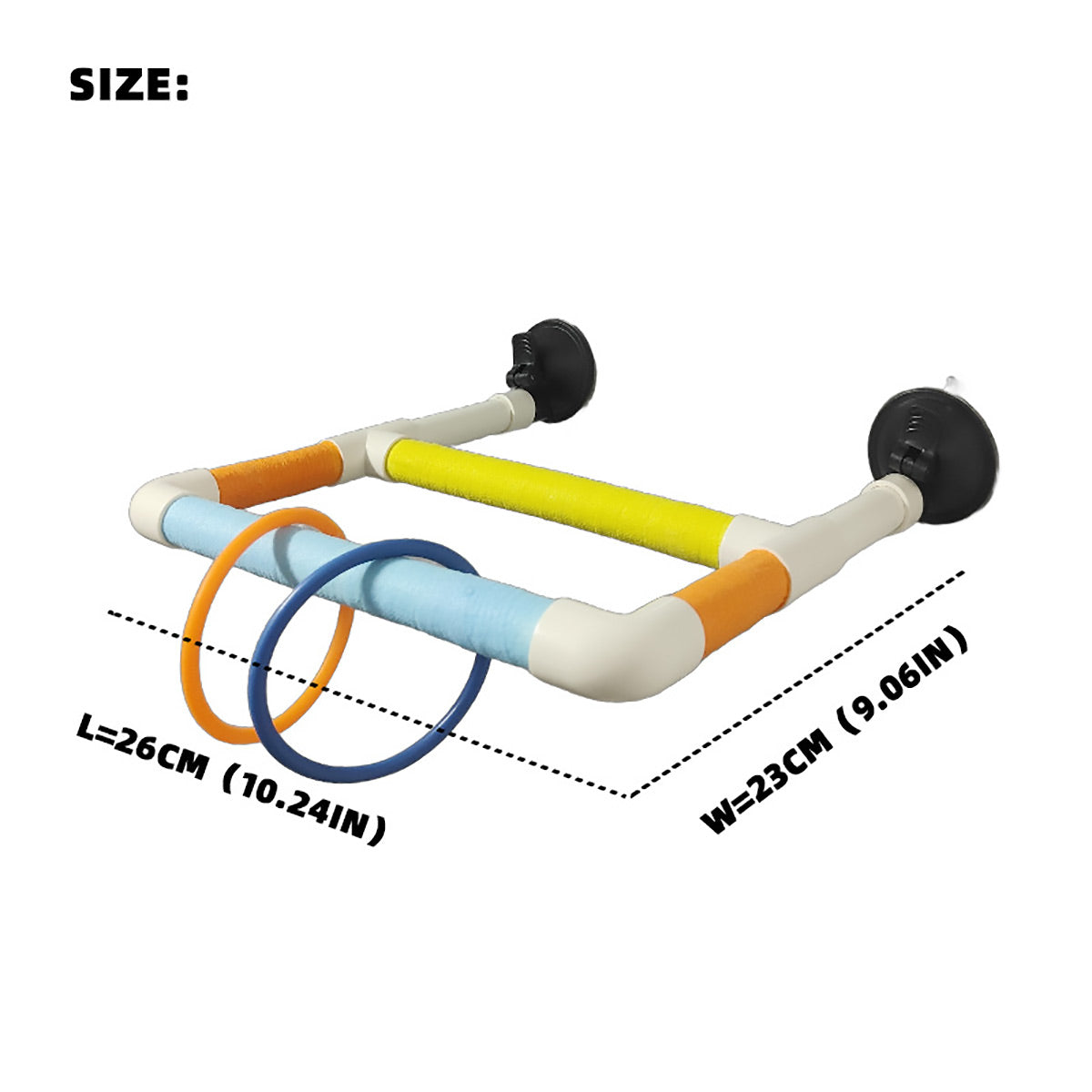 Colorful Parrot Perch With Suction Cups Window Bird Play Stand