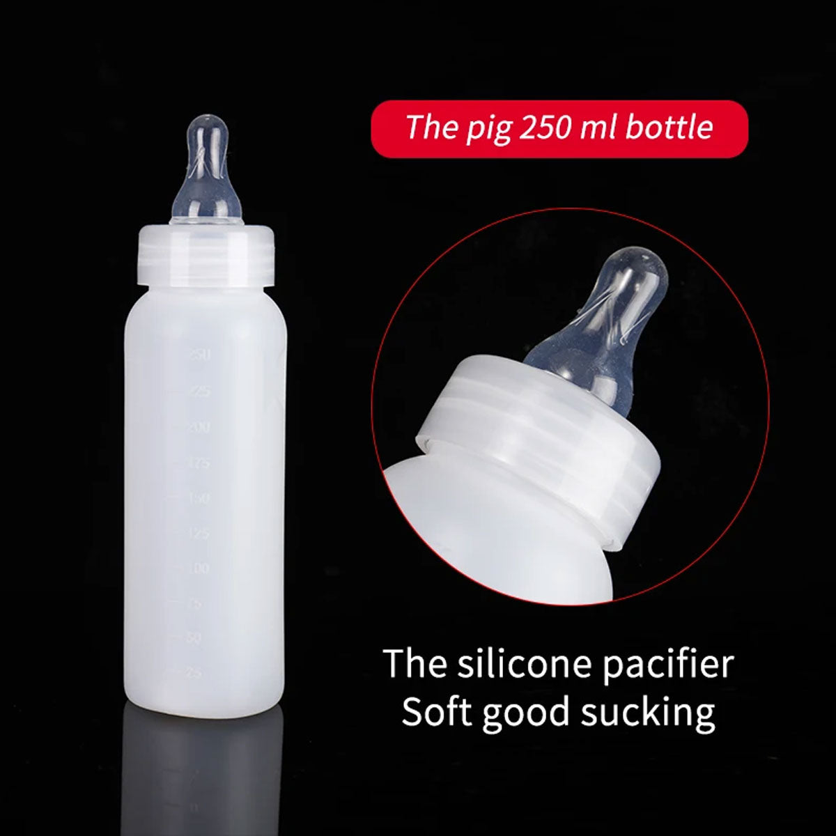 20PCS 250ml Animal Feeding Bottle With Silicone Teat