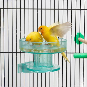 Quick-Lock Bird Cage Bowl Removable Bird Bath Feeder Cup