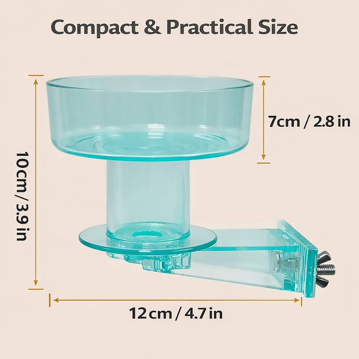 Quick-Lock Bird Cage Bowl Removable Bird Bath Feeder Cup