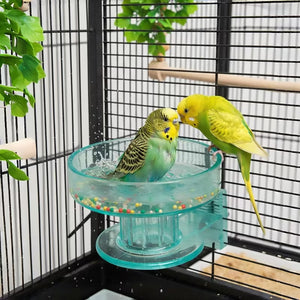 Quick-Lock Bird Cage Bowl Removable Bird Bath Feeder Cup