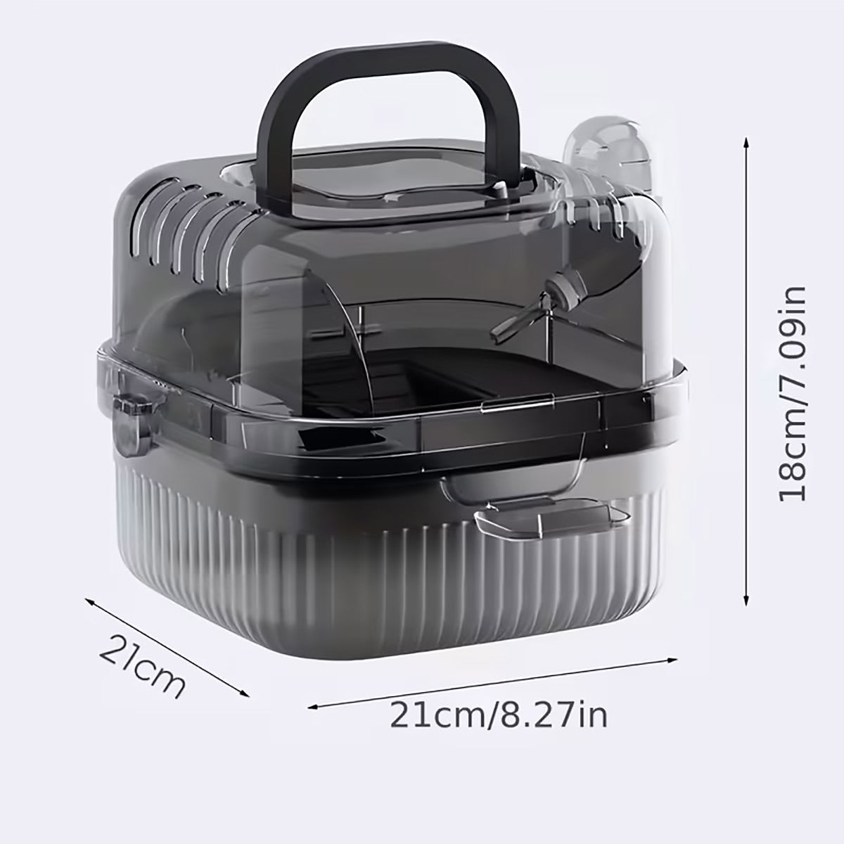 Portable Hamster Cage Travel Small Pet Carrier With Wheel
