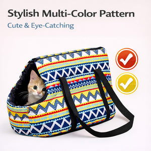 Washable Portable Cat Carrier Bag Lightweight Breathable Pet Tote