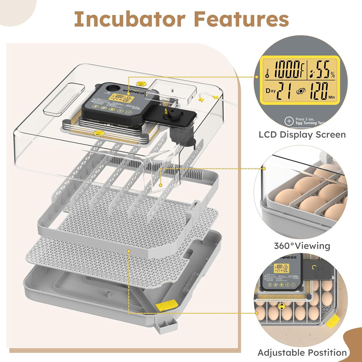 Automatic Egg Incubator 48 Eggs
