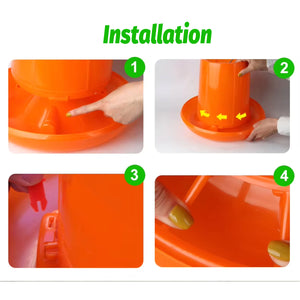 10KG Chicken Feeder Pail With Steel Handle