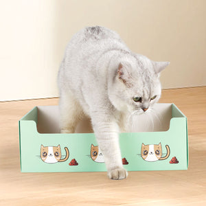Disposable Cat Litter Box Foldable Waterproof Set