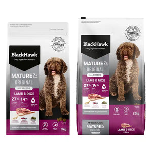 Black Hawk Mature Dog Food Lamb & Rice 20kg