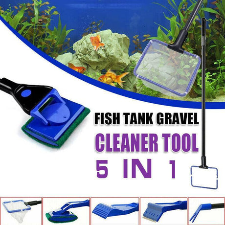 Fish Tank Gravel Cleaner - Aquarium Cleaning Tool for Gravel, Glass, and Water Maintenance