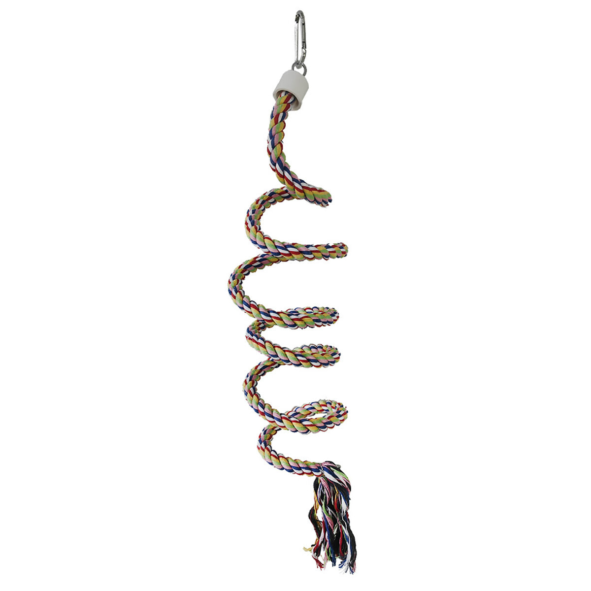 Spiral Cotton Rope Bird Climbing Toy With Hook 150cm