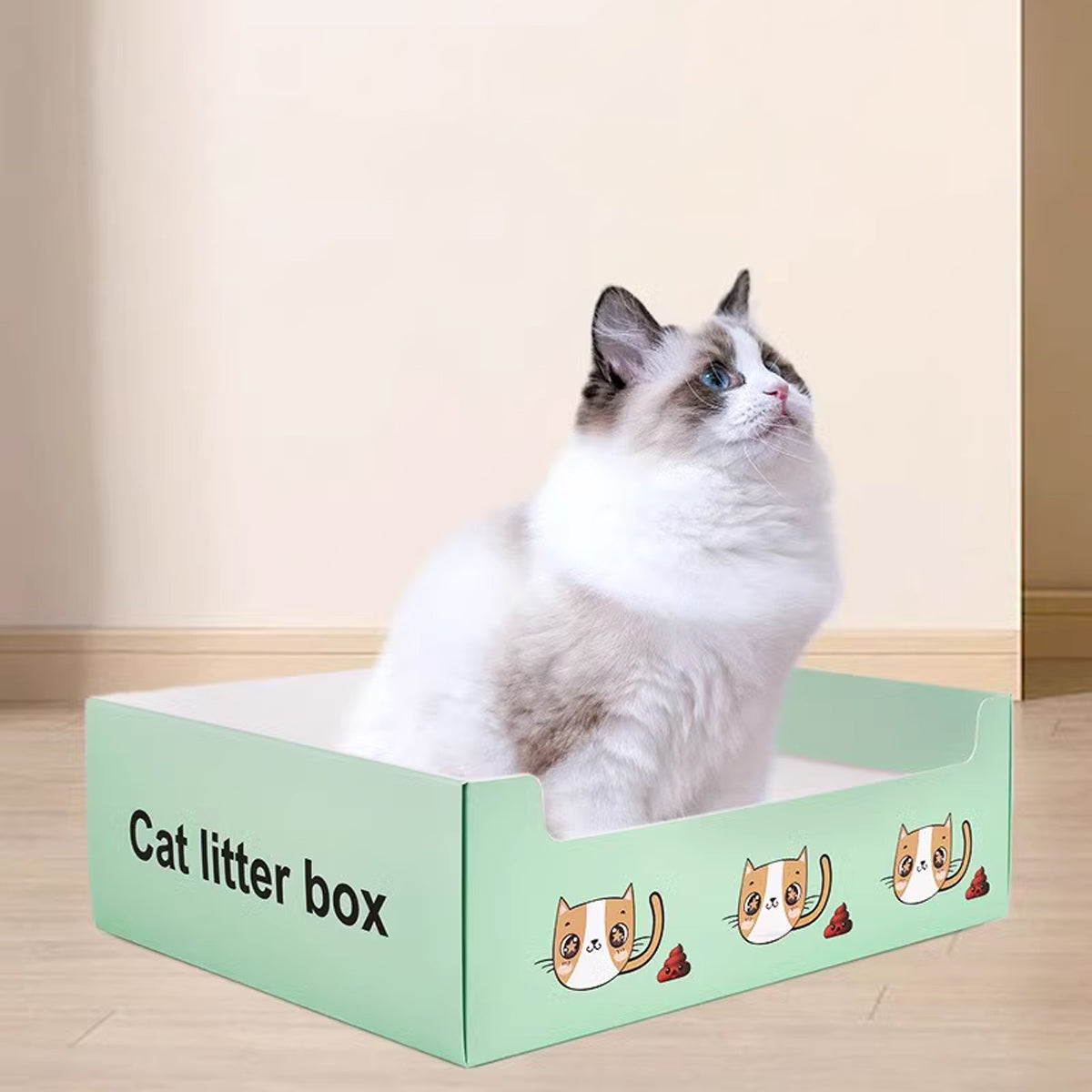 Disposable Cat Litter Box Foldable Waterproof Set