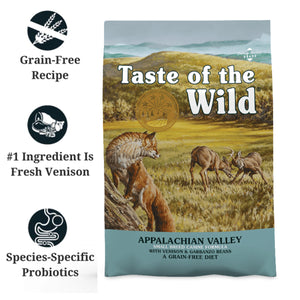 Taste of the Wild Appalachian Valley Small Breed Venison Dog Food 2kg/5.6kg
