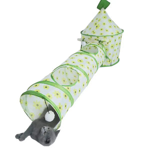 Interactive Tent Playhouse Cat Tunnel for Kittens and Small Pets