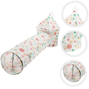 Interactive Tent Playhouse Cat Tunnel for Kittens and Small Pets
