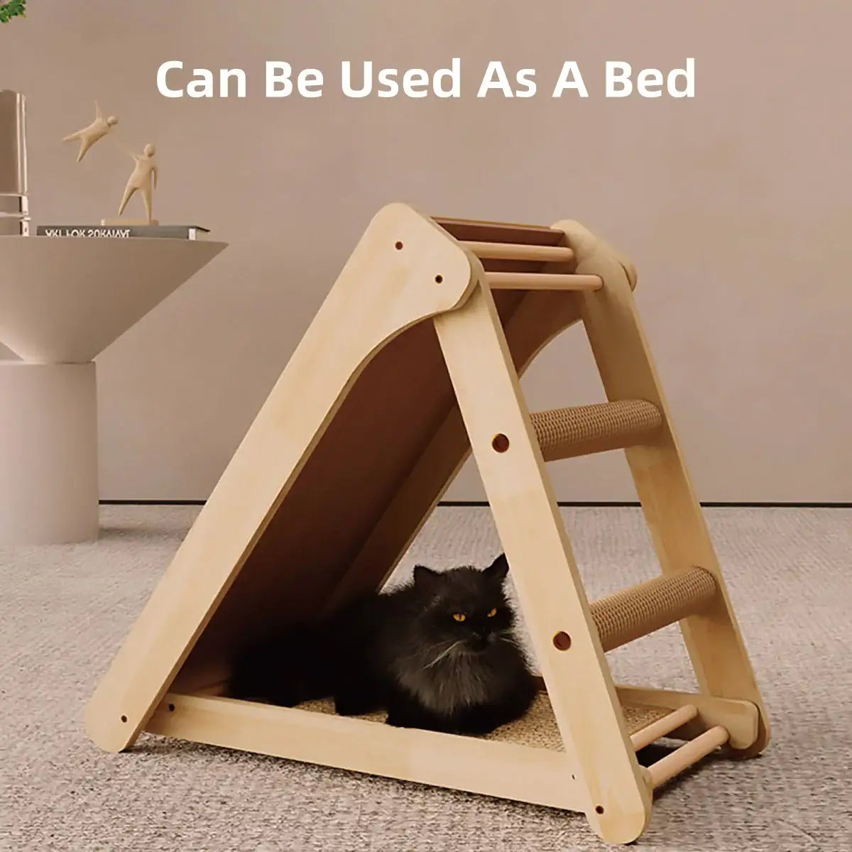 Foldable Cat Scratching Board With Stand Sisal Climbing Ramp