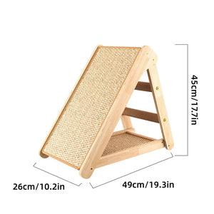 Foldable Cat Scratching Board With Stand Sisal Climbing Ramp