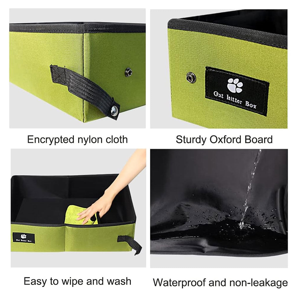 Portable Foldable Cat Litter Box Waterproof