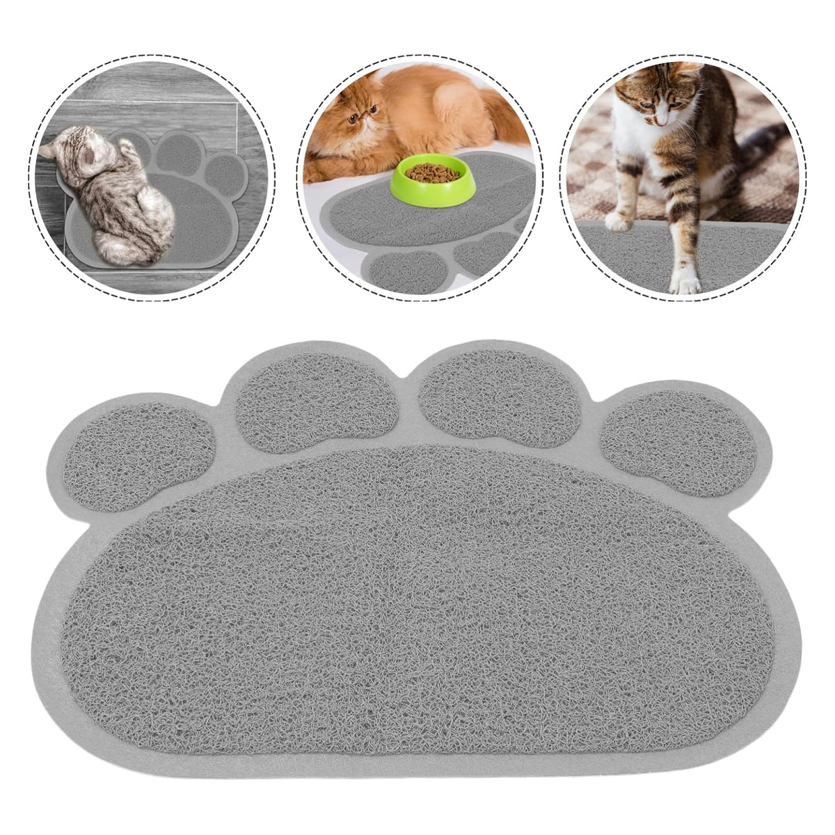 2PCS PVC Pet Litter Mat Non-Slip