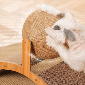 Vertical Cat Scratching Board With Sisal Ball