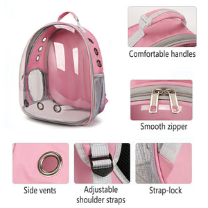 Pet Carrier Backpack With Bubble Window For Small Pets