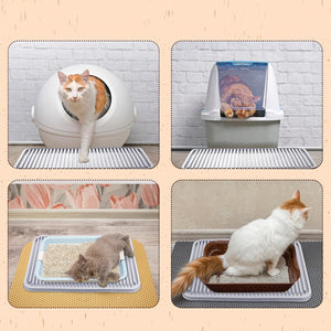Anti-Tracking Cat Litter Mat Grey 43cm