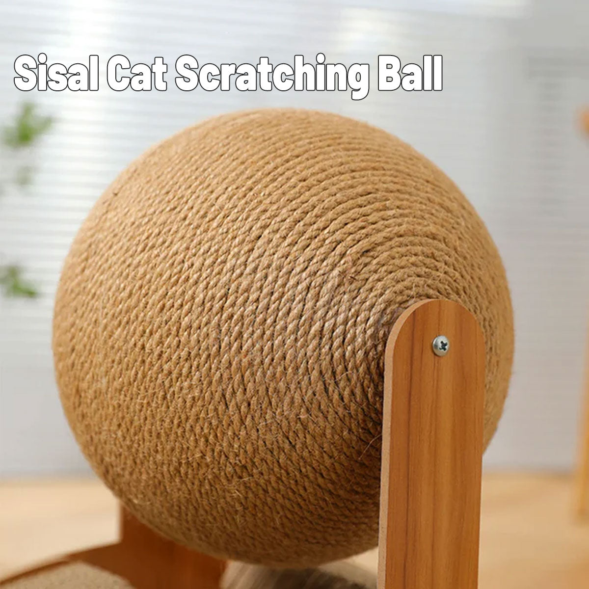 Vertical Cat Scratching Board With Sisal Ball