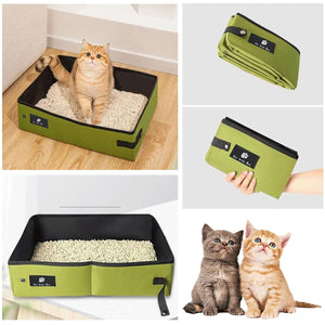 Portable Foldable Cat Litter Box Waterproof