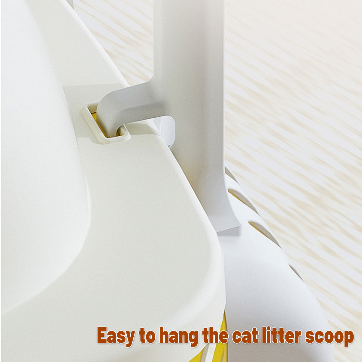 Large Semi-Enclosed Cat Litter Box With Door