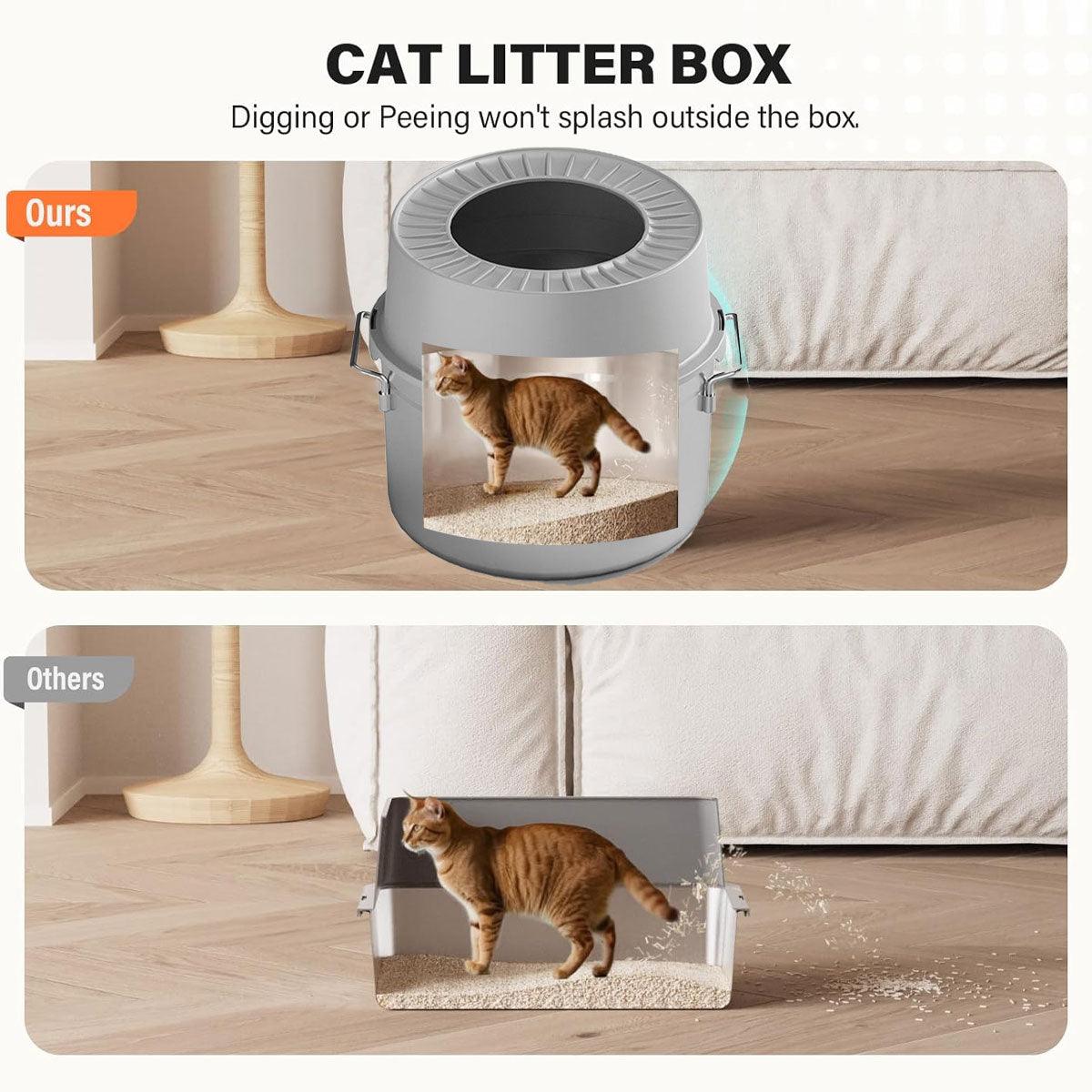 Stainless Steel Cat Litter Box With Top Entry