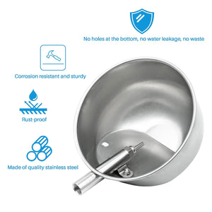 Stainless Steel Pig Drinking Bowl Automatic Refill