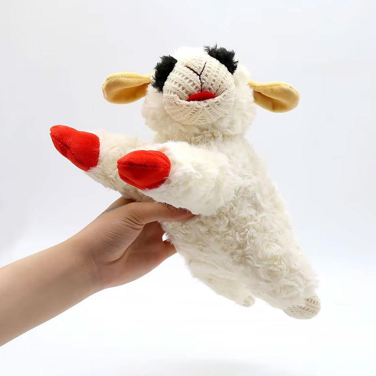 Soft Plush Dog Toy with Squeaker Chew & Interactive Play