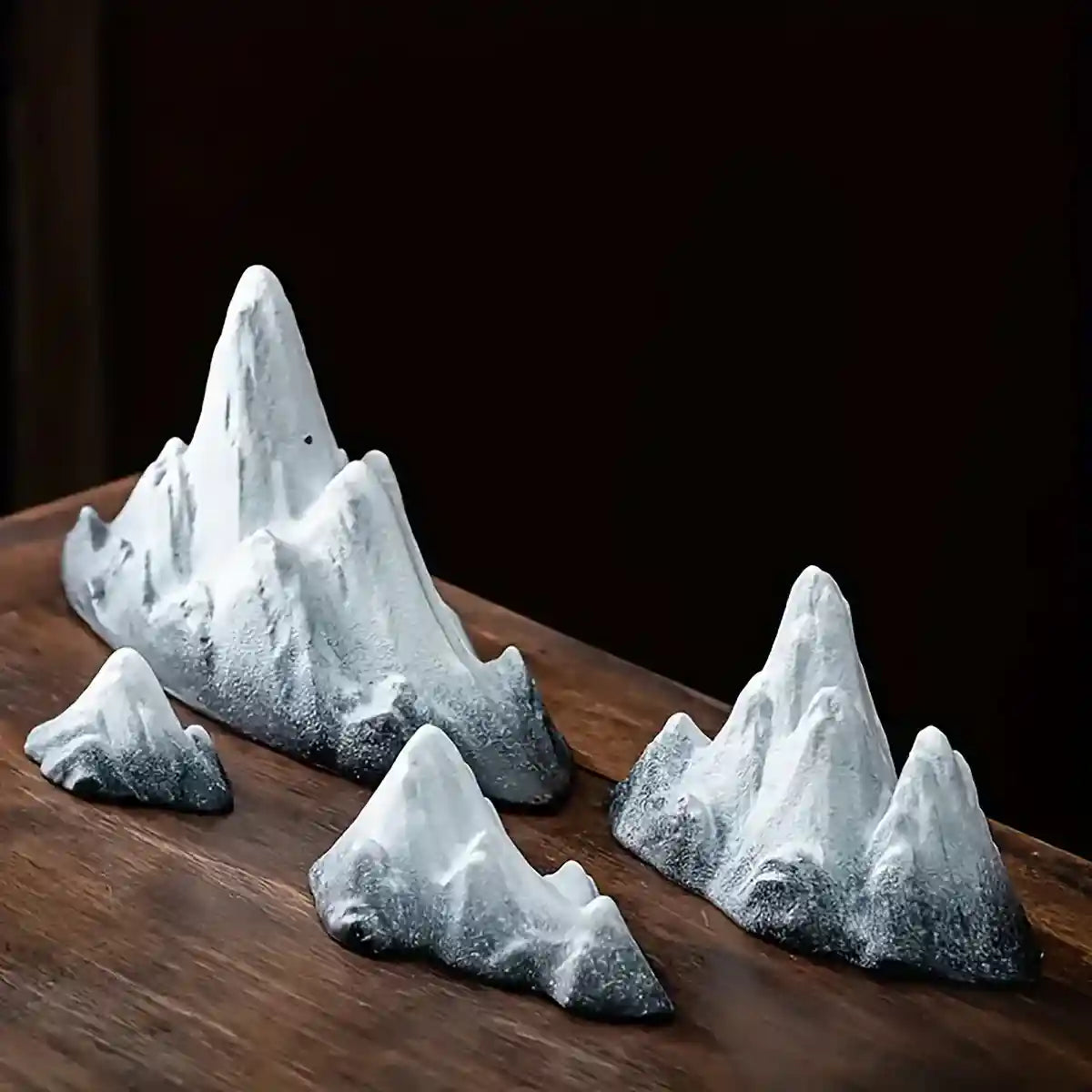 Creative Resin Snow Mountain Aquarium Ornament