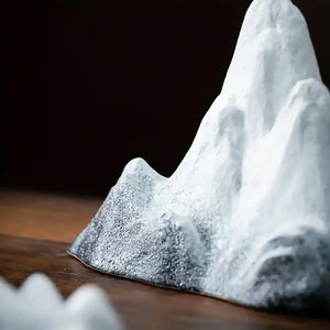 Creative Resin Snow Mountain Aquarium Ornament