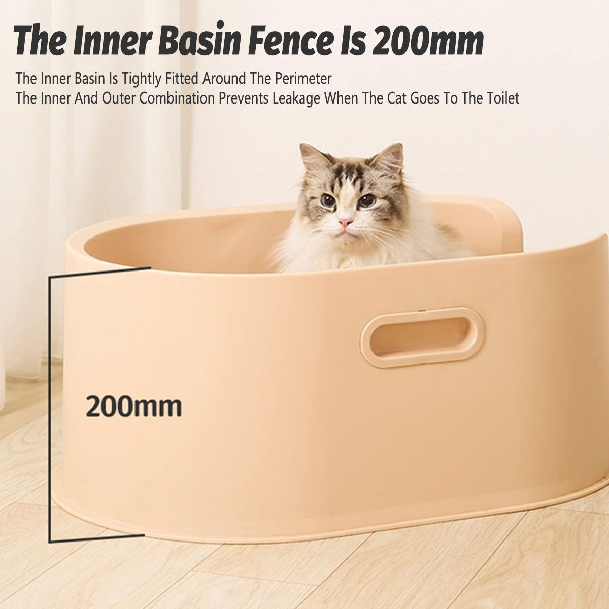 Fully Enclosed Cat Litter Box with Top Entry & Drawer Design
