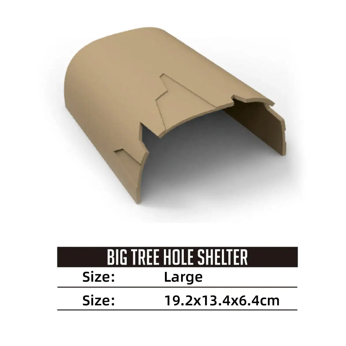 Natural Reptile Cave Hideout for Lizards and Terrarium Pets