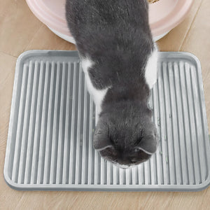 Anti-Tracking Cat Litter Mat Grey 43cm