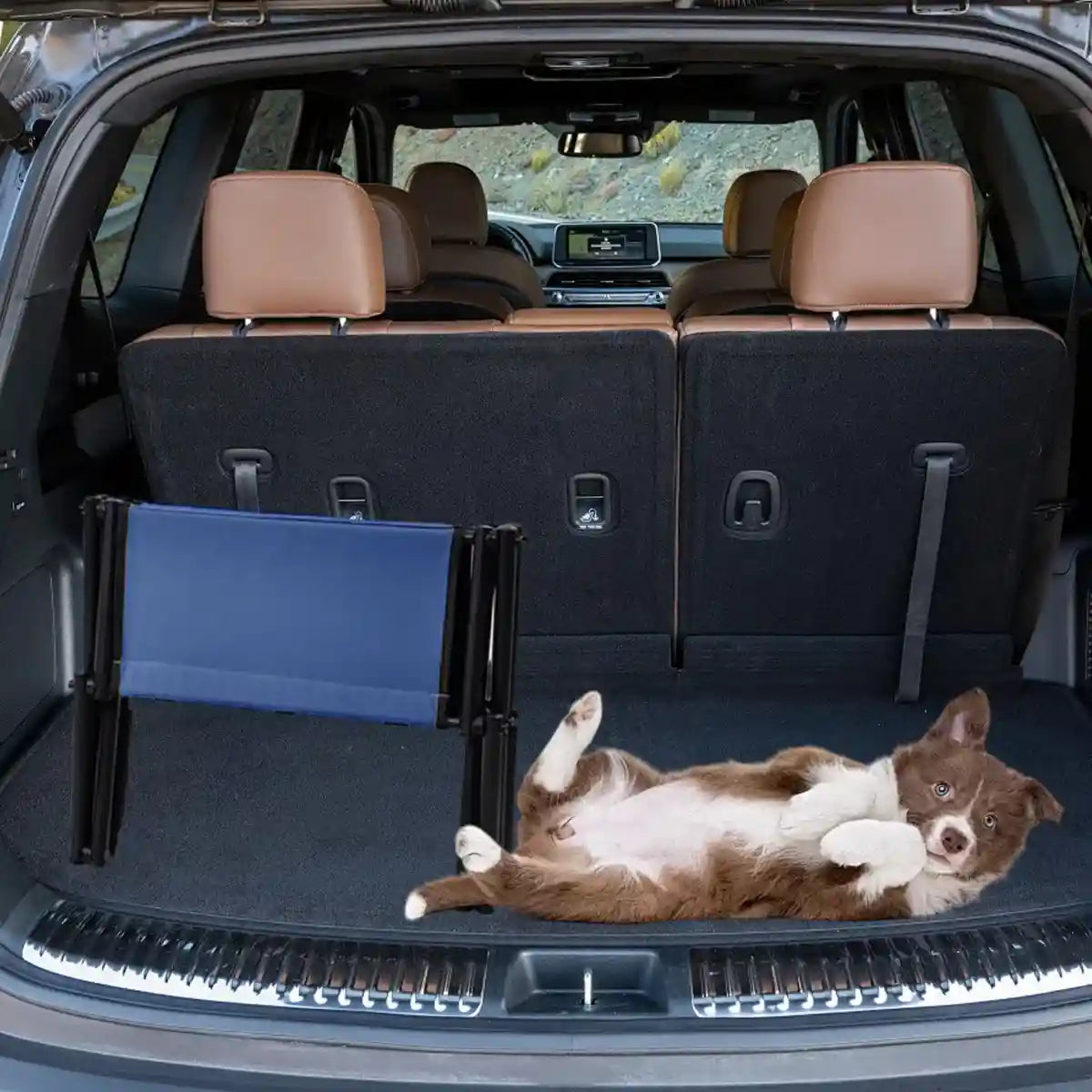 Foldable Pet Stairs for Small Dogs & Cat Non-Slip Steps with Safety Clip