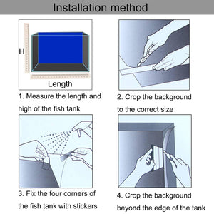 Double-Sided Aquarium Background Poster for Fish Tanks (2 Designs)