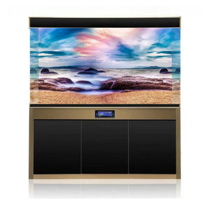 Double-Sided Aquarium Background Poster for Fish Tanks (2 Designs)